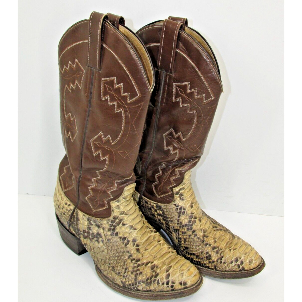Exotic Snake skin Western Boots - Size 7.5 D men's ( 8 B women's)